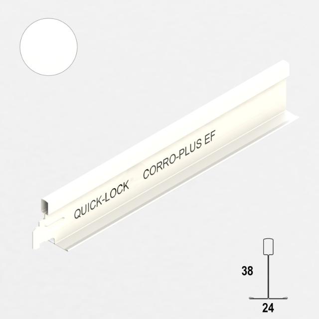 API QL 24/38 T-stuk s-white corro-plus ef L= 600 mm